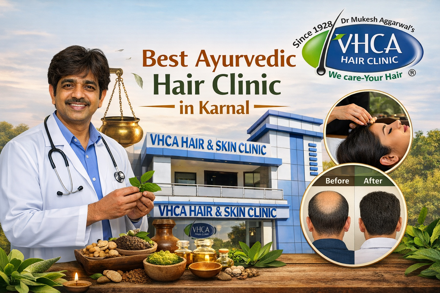 Best Ayurvedic Hair Clinic in Karnal: Why VHCA Is the Most Trusted Ayurvedic Hair Clinic