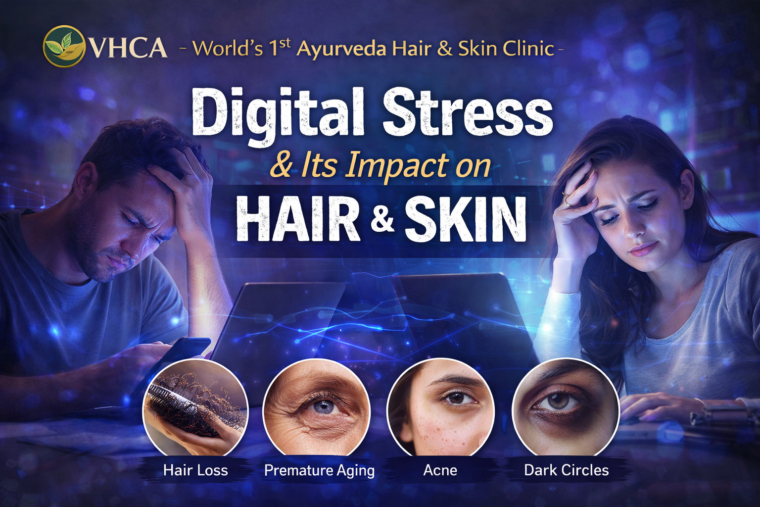 Digital Stress & Its Impact on Hair & Skin