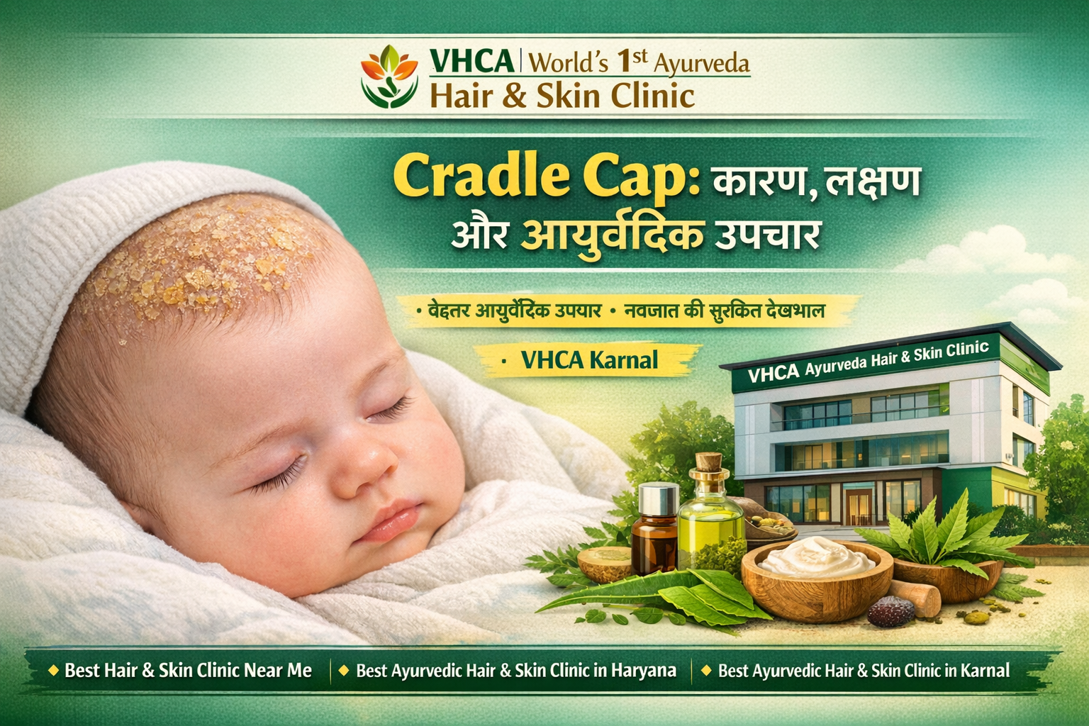 Cradle Cap क्या है? कारण, लक्षण और आयुर्वेदिक उपचार |