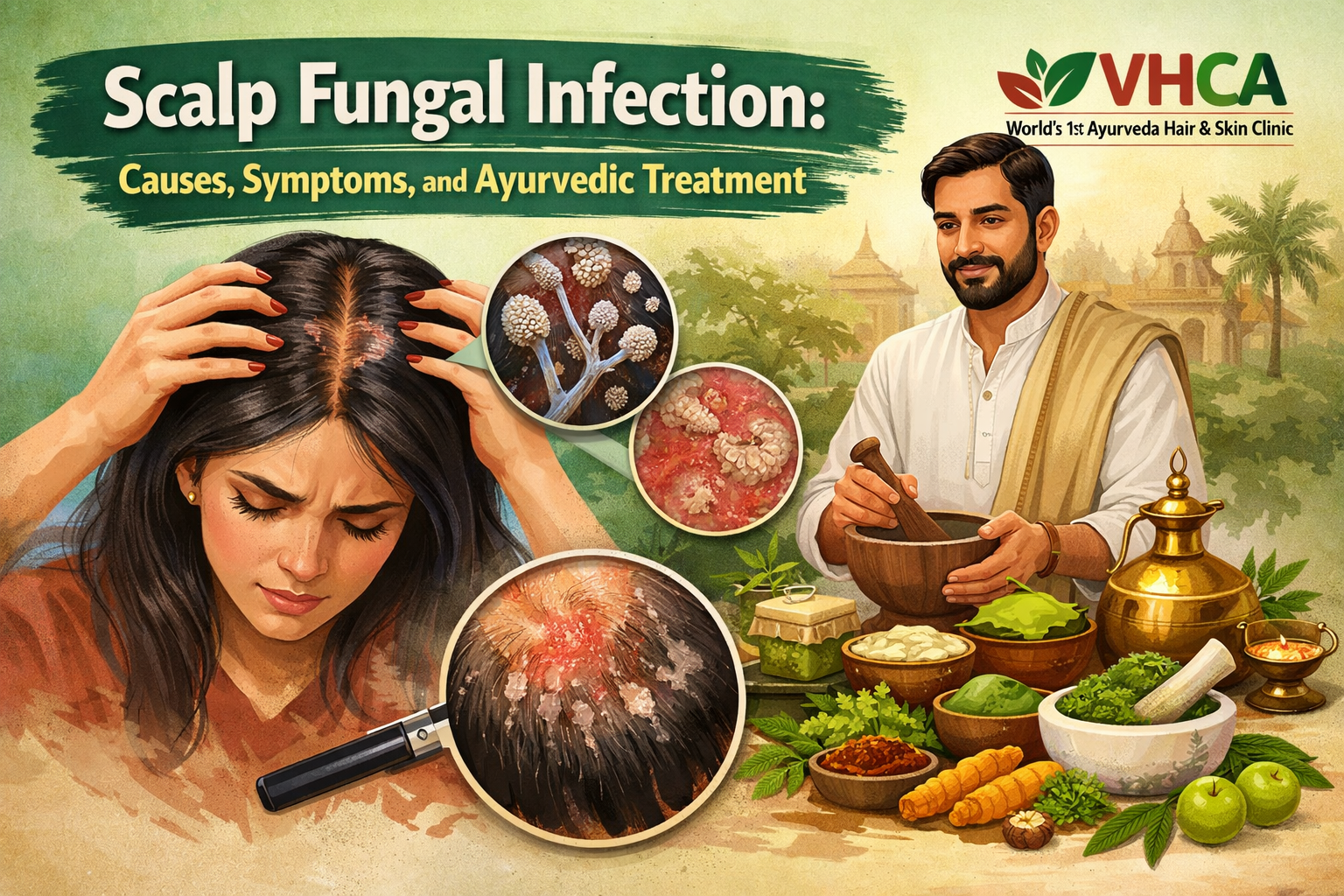 Scalp Fungal Infection: Causes, Symptoms, and Ayurvedic Treatment