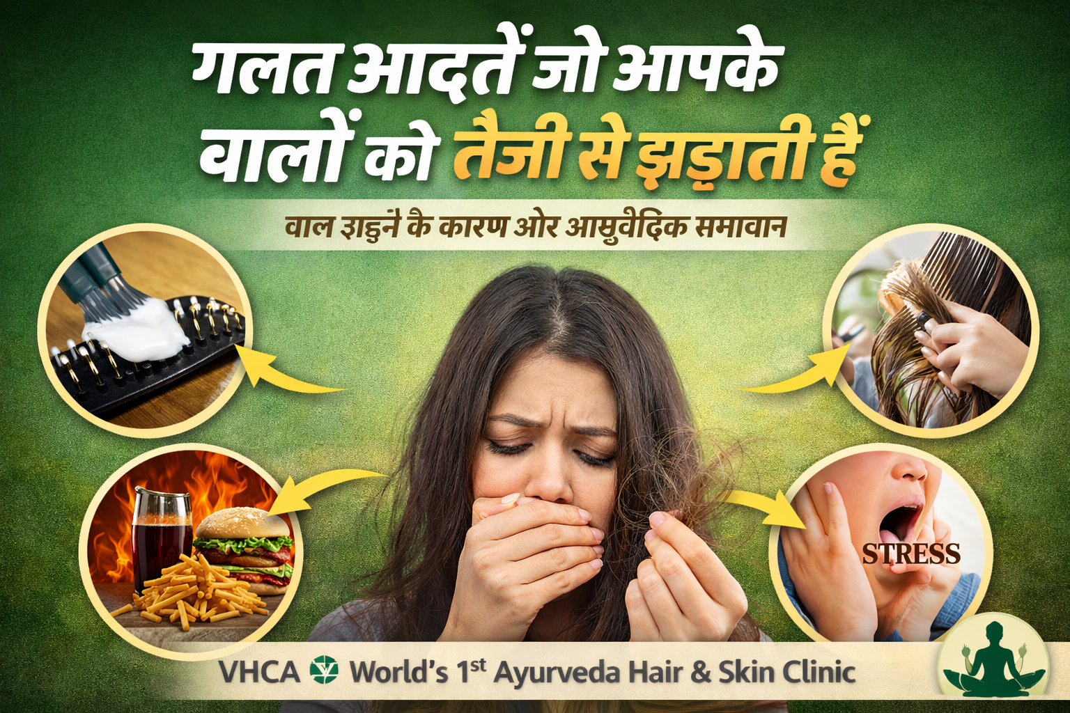 गलत आदतें जो आपके बालों को तेजी से झड़ाती हैं|