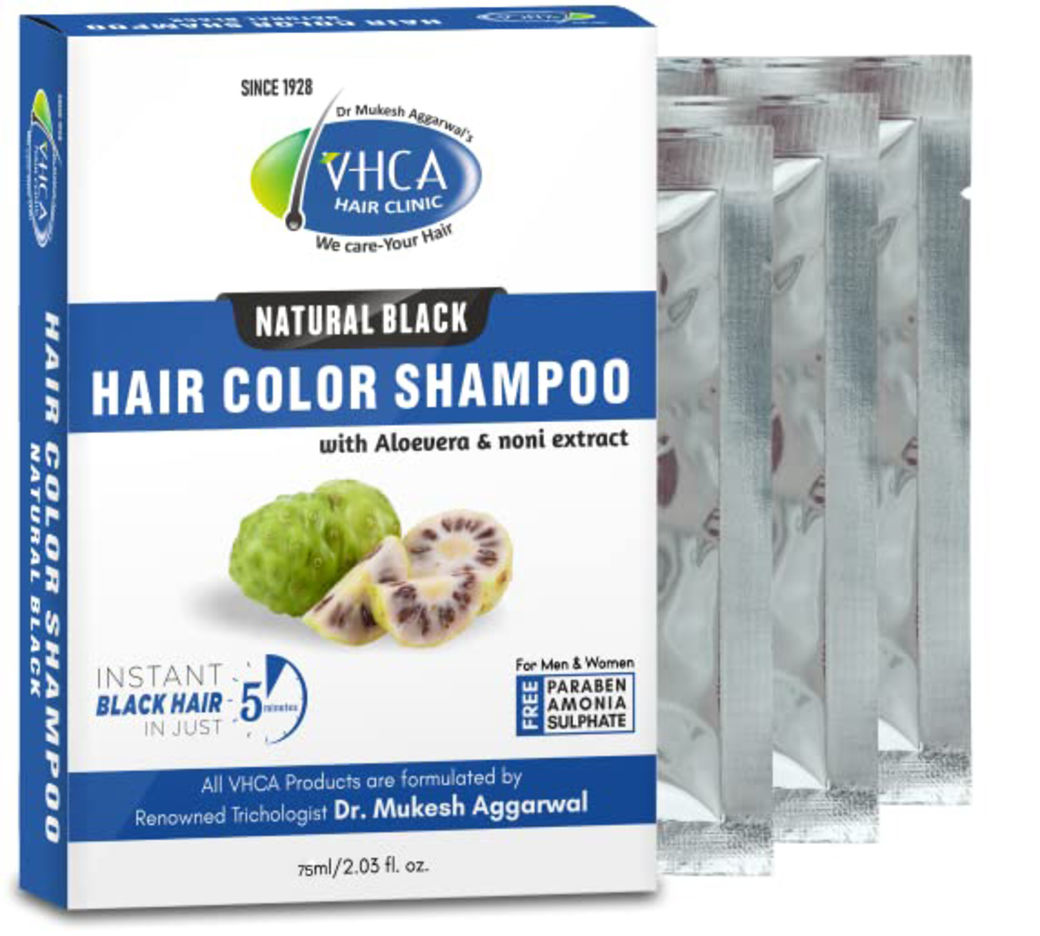 VHCA Black Color Shampoo Sachet